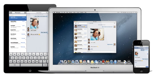 MESSAGES. Apple now allows cross-platform messaging with iMessage for iOS and Messages for OSX. MESSAGES. Apple now allows cross-platform messaging with iMessage for iOS and Messages for OSX.