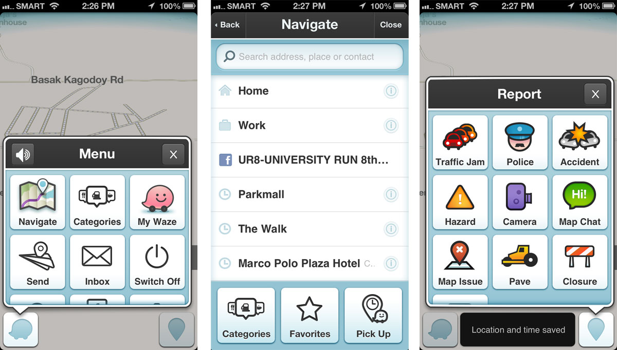 Waze app uses GPS, traffic reports from users