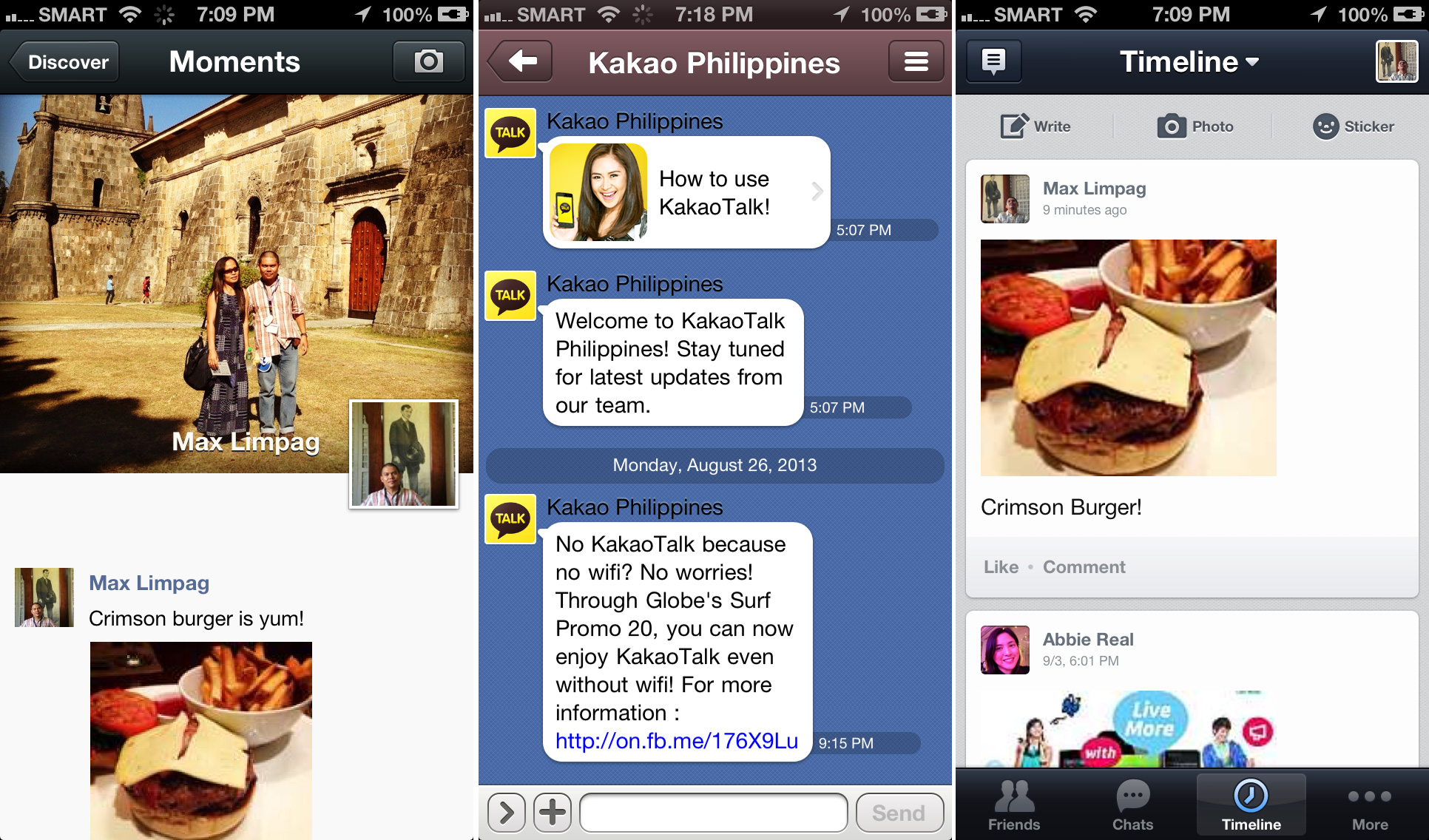 WEChat, Line and KAkaoTalk