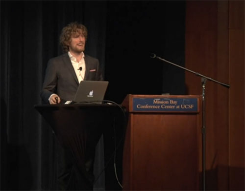 Matt Mullenweg giving his State of the Word 2011 address