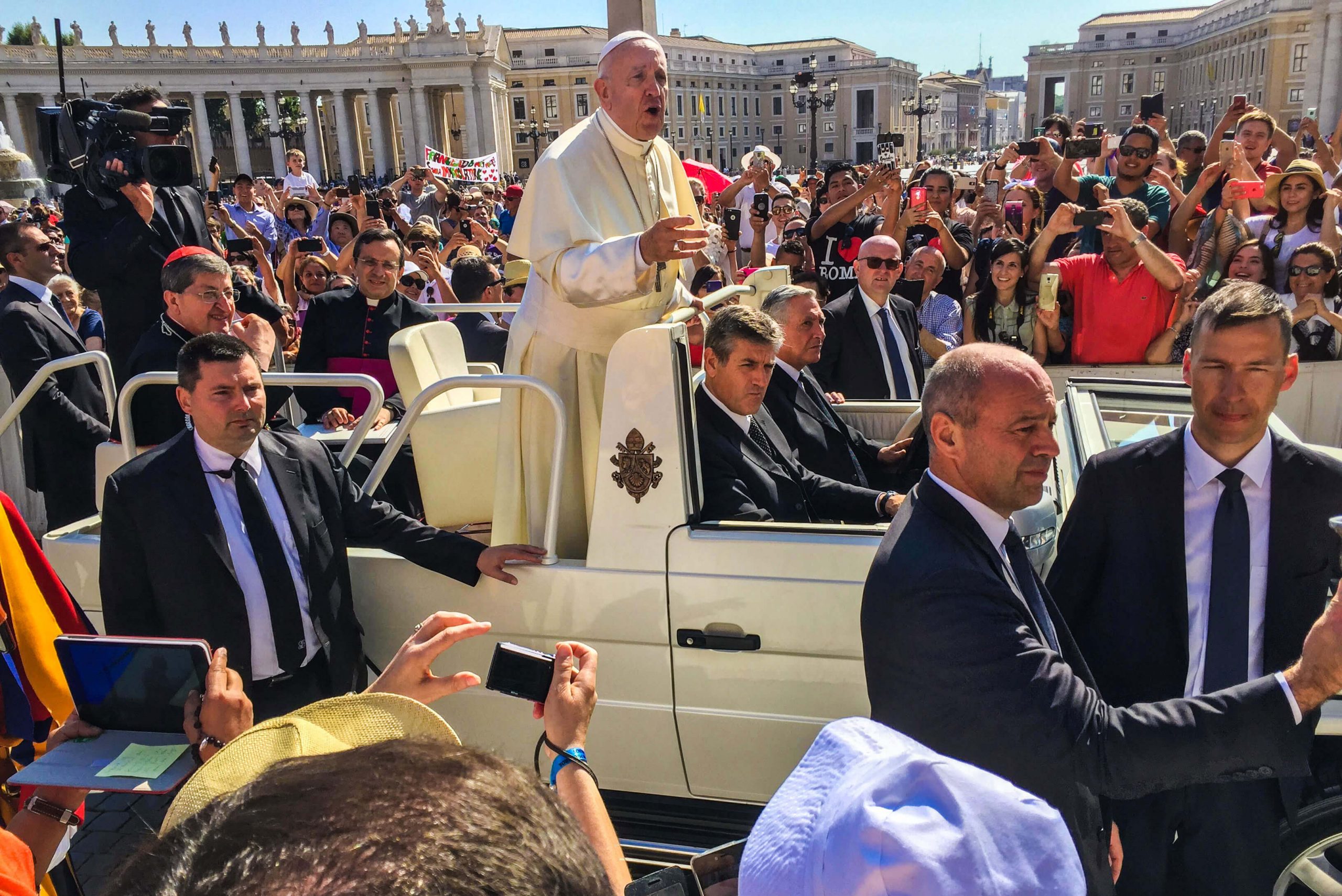 PAPA FRANCESCO! The people were screaming the name of the rockstar Pope when I was there in June 2018. Pope Francis caused quite a global stir when he was reported to have called for same-sex civil unions.